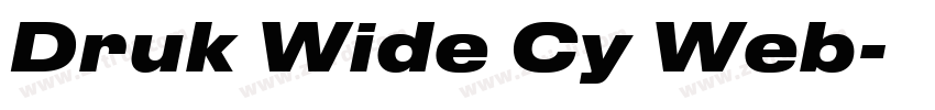 Druk Wide Cy Web字体转换 Druk Wide Cy Web字体转换